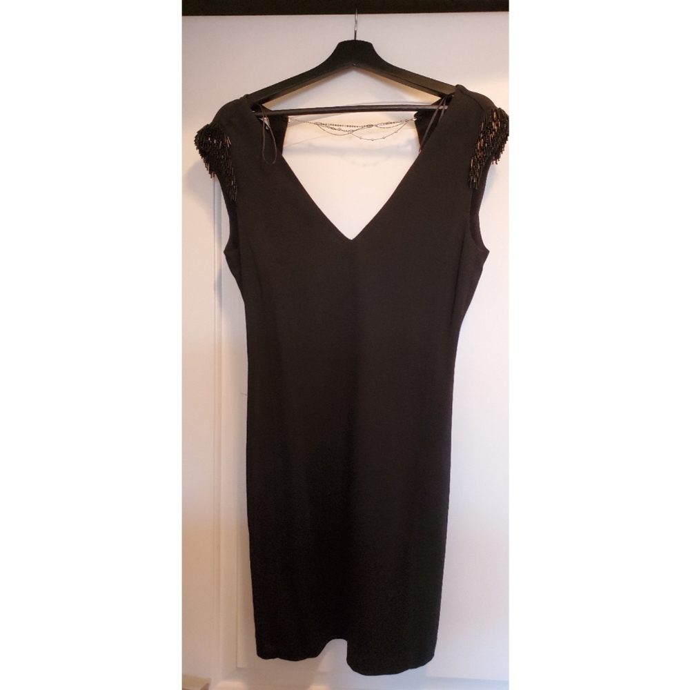 SOLD Mango Dress with Beaded Shoulders